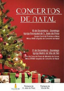 Igreja Paroquial de S. João do Peso recebe Concerto de Natal já no próximo domingo