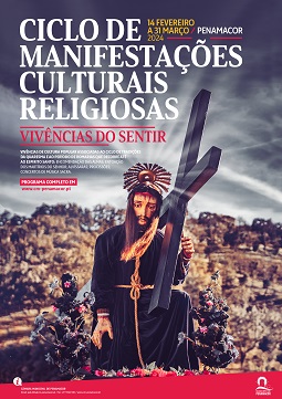 cartaz Ciclo de Manifestações Culturais Religiosas - Vivências do Sentir