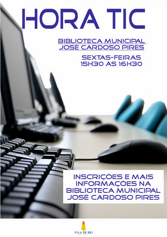 cartaz_formacao_TIC24 Inscrições abertas para ‘Hora TIC’ na Biblioteca Municipal José Cardoso Pires