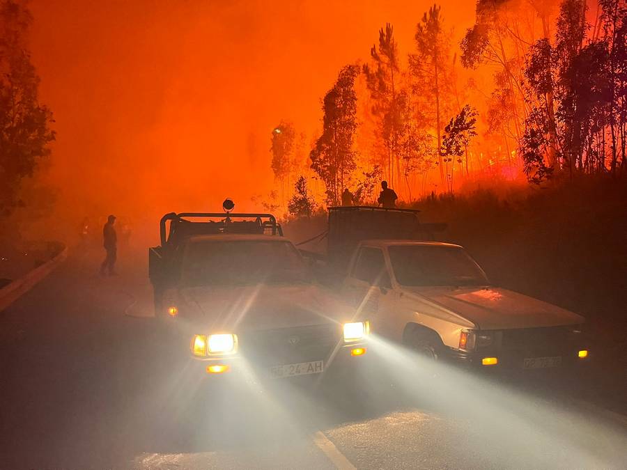 Fogo Cerca Aldeias em Castelo Branco: Autarca Exige Reforço Urgente de Meios Terrestres Perante Avanço Incontrolável das Chamas