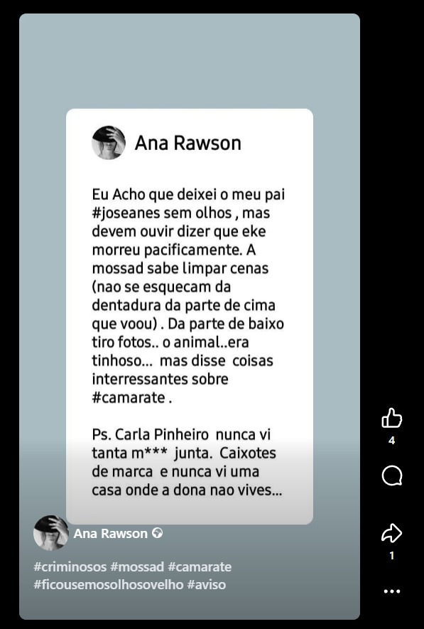 Criminalista José Manuel Anes esfaqueado em casa alegadamente pela filha