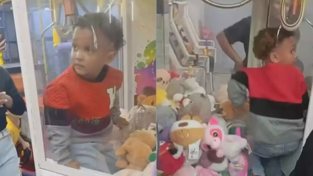 Mistério no jantar: criança de 4 anos desaparece e é encontrada dentro de máquina de peluches no Rio de Janeiro